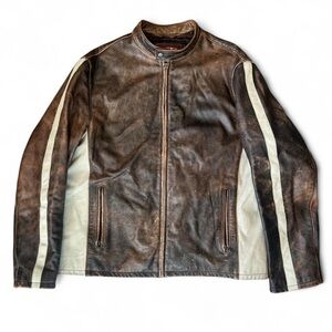 Vintage Wilson’s Brown Leather Biker Jacket